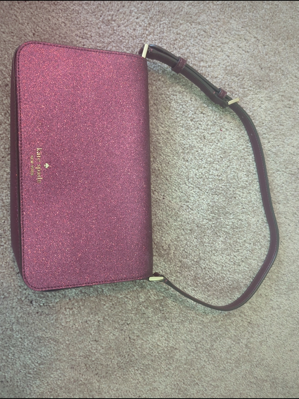 kate spade Glittery Raspberry Sholder Bag